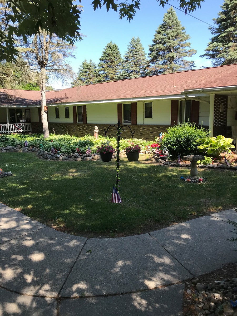 Front entrance of Pine Haven Assisted Living